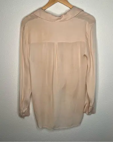 L'Agence L’agence 100% silk long sleeve blouse pink small