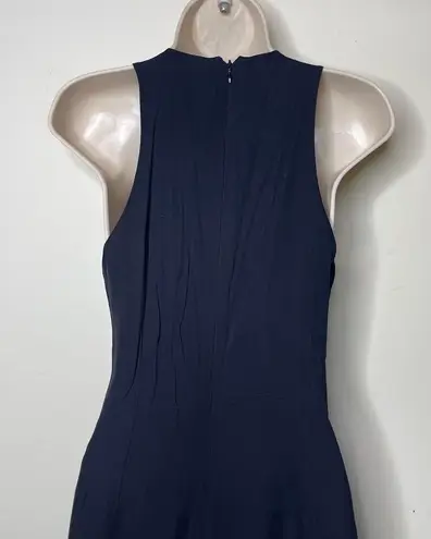 Brochu Walker Pleated Front Detail Black Onyx Silk HILDE Midi Dress SMALL sz S