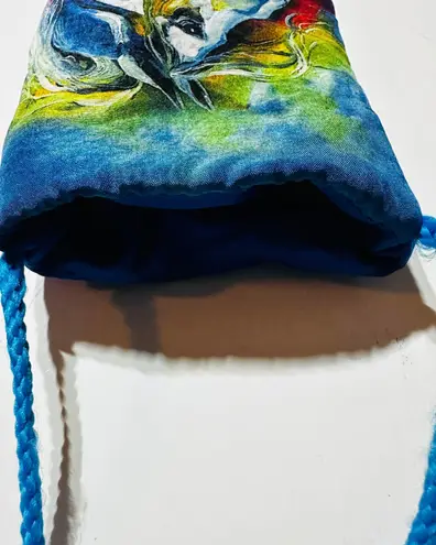 Designer hand painted silk crossbody phone glasses pouch bag crossbody New Multiple