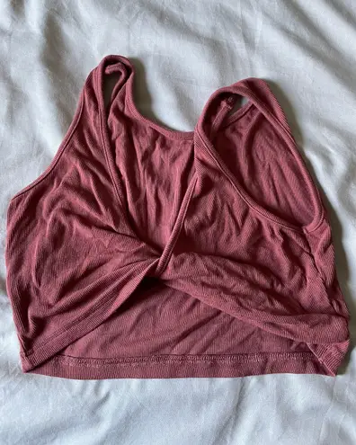 Reversible Twist Tank Top Red Size M