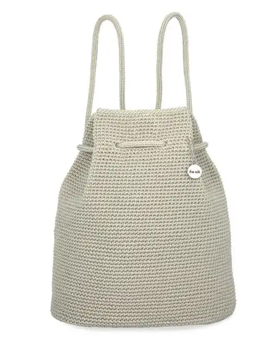 The Sak NWOT Large Dylan Backpack in Crochet w/ Adjustable Backstrap Cream Ivory
