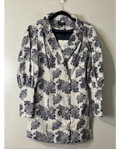 Majorelle Floral Donnie Mini Blazer Dress Size Small Blue NEW Party Garden
