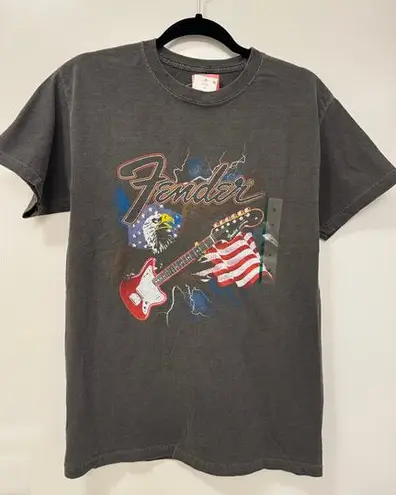 Fender Guitar Medium NWT Gray Tee Shirt Americana