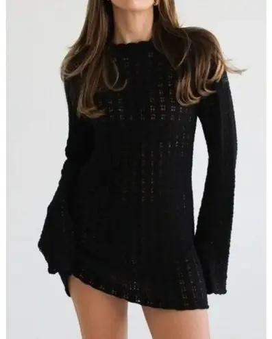 Rumored Beyond the Sea Mini Dress Size S Black