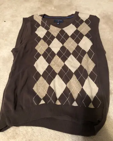 Saddlebred Brown Argyle Sweater Vest