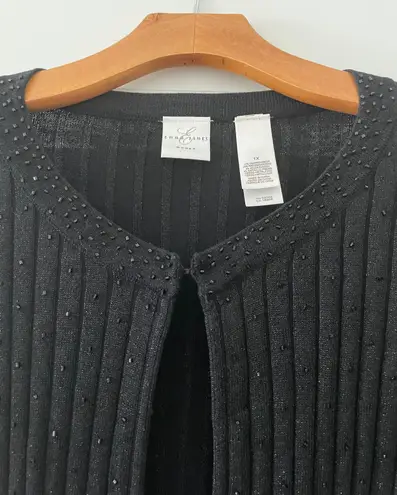 Charter Club black sparkle sweater cardigan.
