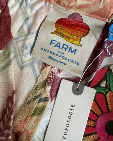 Farm Rio Pineapple Satin Wide-Leg Pants, Size L