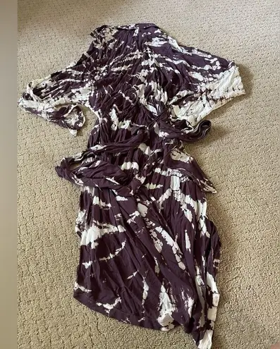 Young Fabulous and Broke  Raine Tie Dye Wrap Dress Size Medium Bin 70