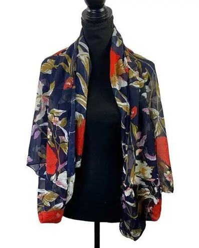 LIB Women's Shear Shawl Blue