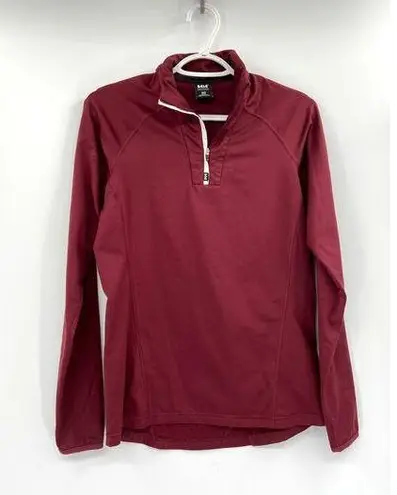Helly Hansen Phantom 1/2 Zip Mid Layer Sweater Size M Maroon Red