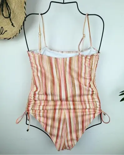 Charlie Holiday Pia Full Piece Swimsuit One Piece Painterly Stripe Swimwear