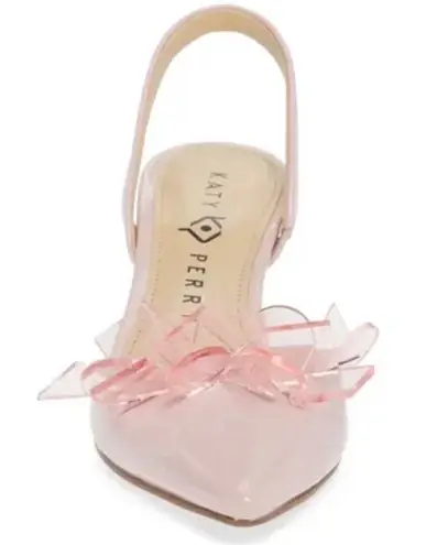 Katy Perry Lisa Women’s/Girls Retro Ornamental Jeweled Kitten Heel Slingback Pink Size 5
