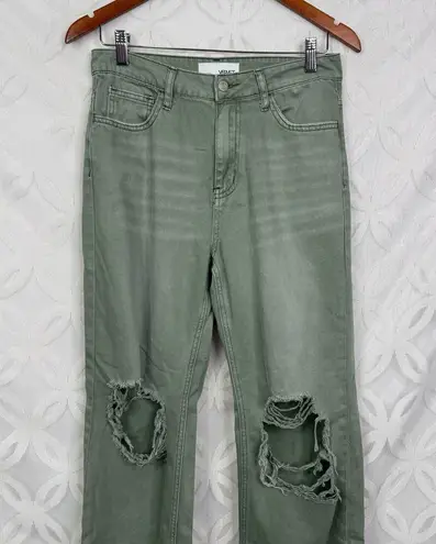 Velvet Tees Vervet Super High Rise 90s Vintage Crop Flare Jeans Green Size 27
