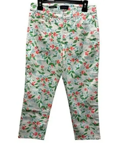 Charter Club Bristol Capri Pants Floral Print Size 6 Cotton/Spandex