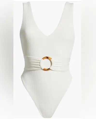 MONTCE SWIM Kim One Piece Swimsuit, Cream Rib, Small, BRAND NEW WITH TAG, $218