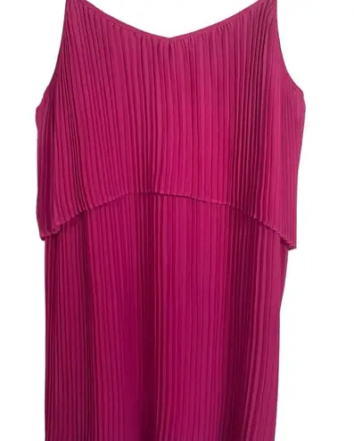 BCBGeneration  Pleated Popover Mini Dress in Pink Size S