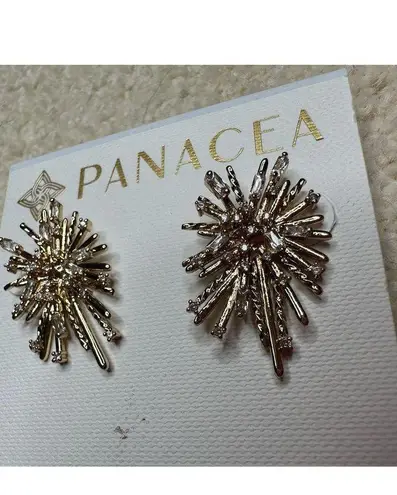 Panacea: Gold Starbusrt Earrings
