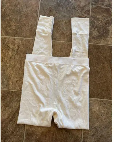 SKIMS Logo Pointelle Leggings Bone Size Large