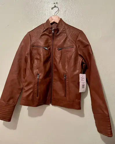 Maralyn & Me Junior’s Faux Leather Jacket