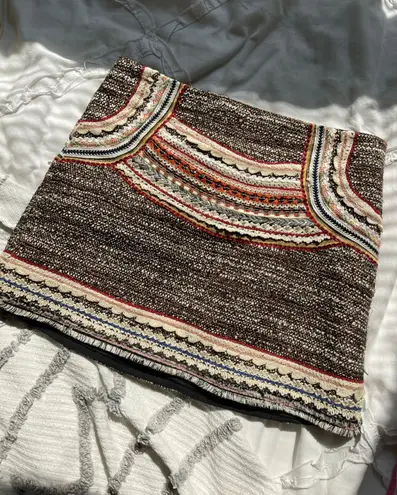 ZARA Pattern Mini Skirt - Image 1