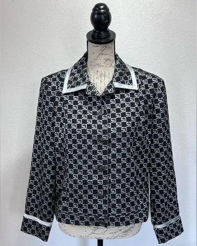 St. John Sport Shimmer Vintage Crop Blazer