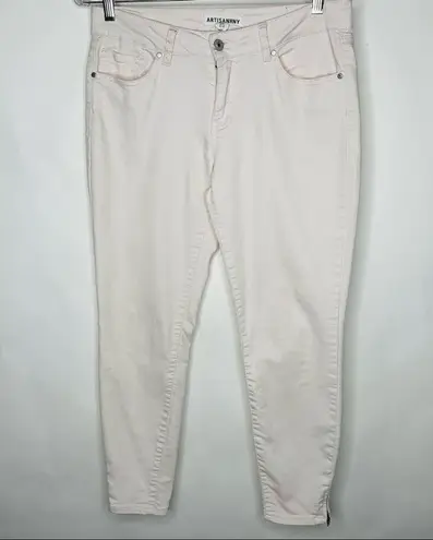 Artisan NY Pale Pink Beige Jeans Skinny Sz 8