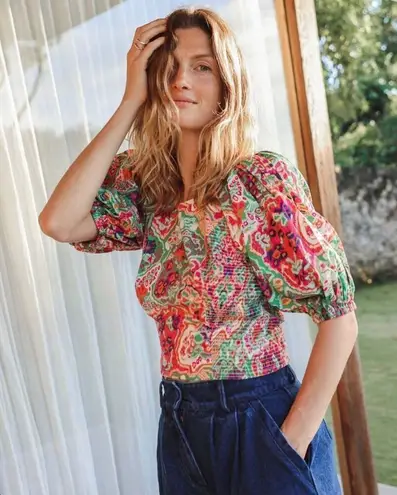 Cleobella WOMEN TOPS SHORT SLEEVE Aminah Color Panama Size Large