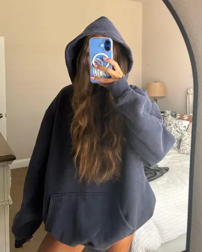 Acid wash hoodie Purple Size M