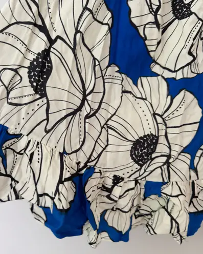 Farm Rio Floral Strapless Smocked Ruffle Mini Dress, Size S