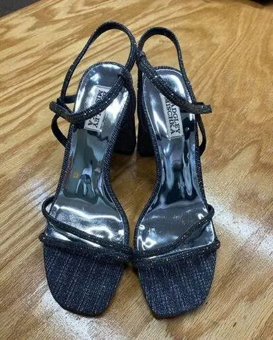 Badgley Mischka Women's Rebekah Shimmer Strappy Heeled Sandals Size 6 S16