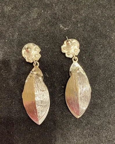 Large Statement Clear Pageant Earrings Multi