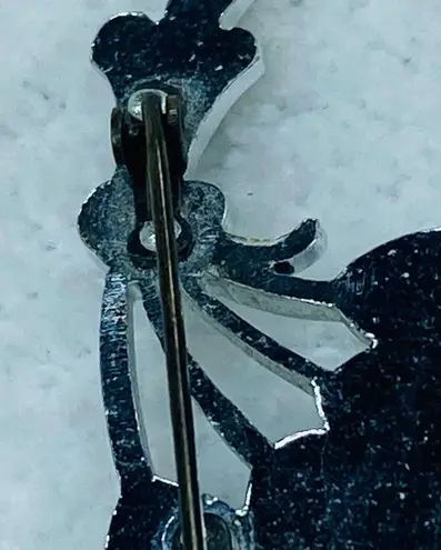 Silver Color Metal Bunch Cluster Leaf Leaves Jewelry Pin Brooch Faux Marcasite