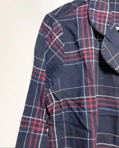 Banana Republic  Flannel Blue Red Pajama Top