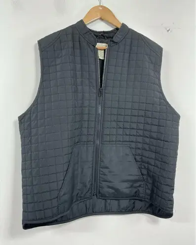 Womans Crossroads Woman Quilted Vest 1x black Full Zip Mock Neck