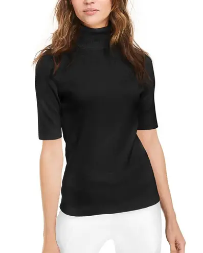 Anne Klein  Elbow Sleeve Turtleneck Sweater