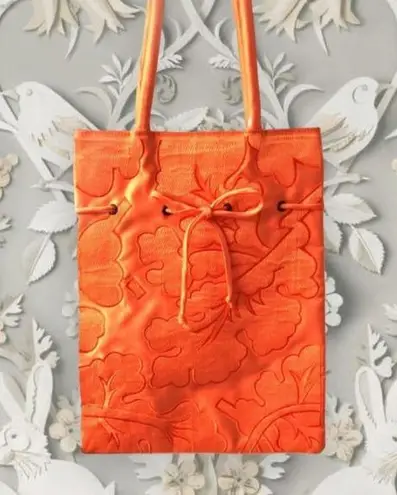 Silk shoulder bag Orange