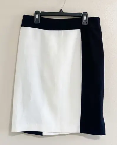 Victor Alfaro White Black Colorblock Skirt Size X Small