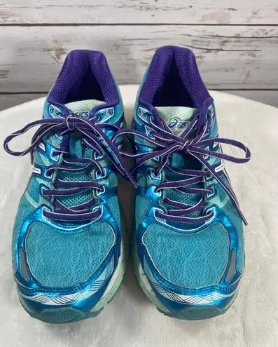 ASICS Women's Gel Evate 3 T566N Low Top Lace Up Sneakers Size 7.5 Blue Purple