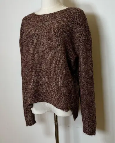 MOTH | Anthropologie Brown Bronze Knit Sweater Wool Mohair Blend Women’s Small
