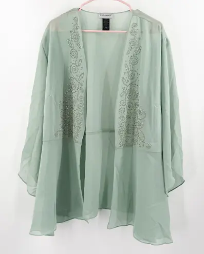 Catherines Cardigan Size 26W NWT Beaded Evening Formal Cocktail Sheer Plus Curvy