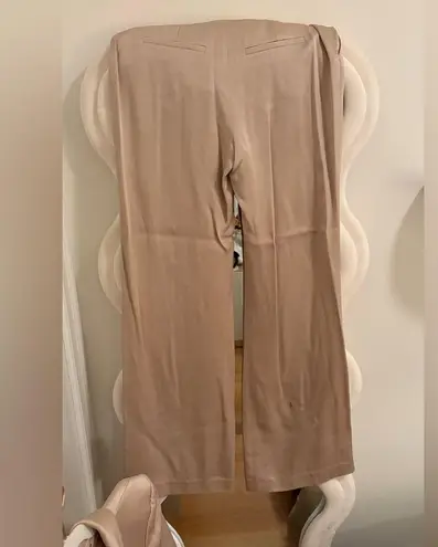 Veronica Beard Robinne Relaxed Fit High Rise Wide Leg Pant in Sand size 4 NWT