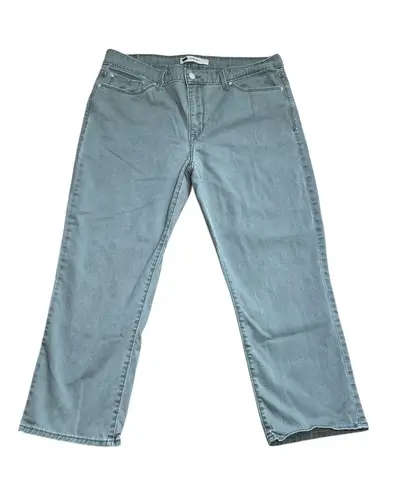 Levi Strauss & CO. Levi’s Mid Rise Skinny Denim Jeans Sage Green Size 16