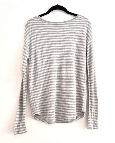 Vince  Slub Tee XS Long Sleeve Gray Lounge Soft Luxury