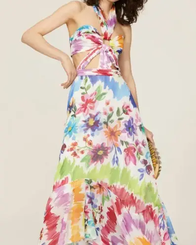 PatBO Bloom Cutout Maxi Dress White Size 4