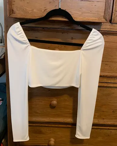 ZARA Long Sleeve Crop Top