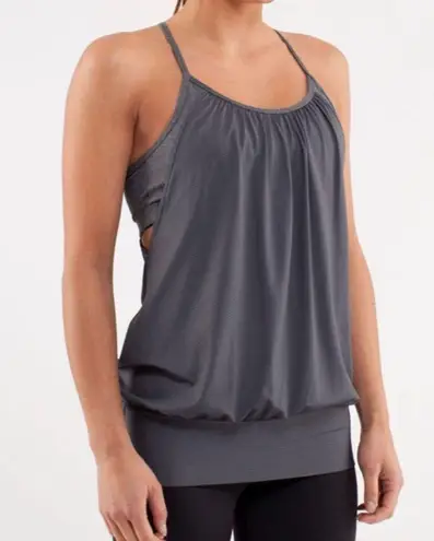 Lululemon Lulu Grey Athletic Tank Top Size 8