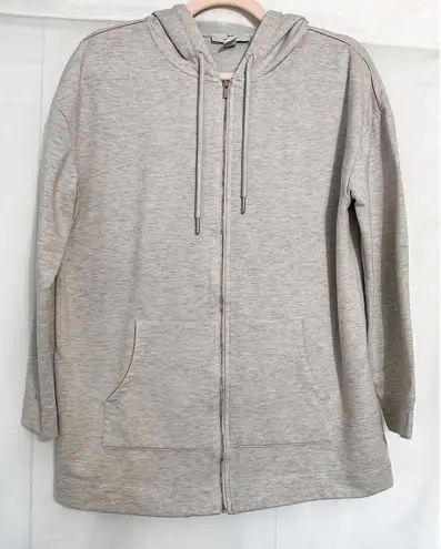 Halston Heritage cream zip up hoodie