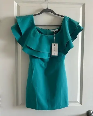 Endless Rose Anthropologie Ruffle Off The Shoulder Mini Dress Size xs Te…