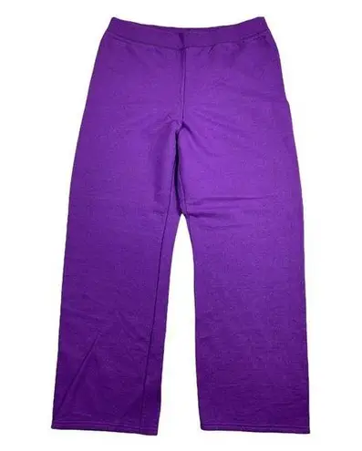 Hanes NWOT  Large Comfort Blend Sweatpants Pull On Elastic Waist Womens Purple