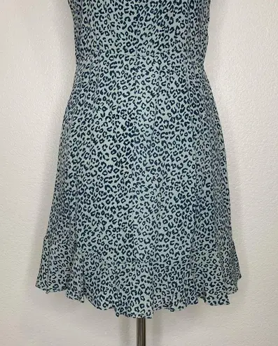 All in Favor Sage and Teal Animal Print Dress